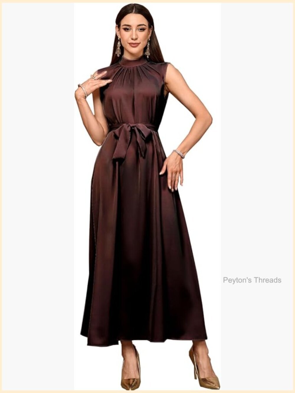 Sleeveless Long Maxi Muslim Robe Dress Abaya